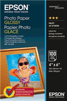 Epson Photo Paper Glossy 10x15 Weiss