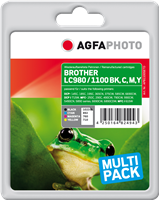 Agfa Photo APB1100SETD Multipack Schwarz / Cyan / Magenta / Gelb