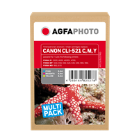 Agfa Photo CLI-521C,M,Y Multipack Cyan / Magenta / Gelb