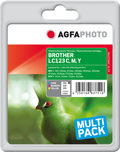 Agfa Photo LC123C,M,Y Multipack Cyan / Magenta / Gelb