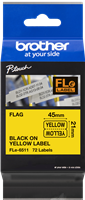 Brother FLe-6511, 21mm x 45mm, 72 Etiketten, schwarz auf gelb Schwarz auf Gelb