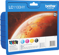 Brother LC-1100HY-BK C M Y Multipack Schwarz / Cyan / Magenta / Gelb