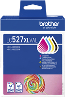Brother LC527XLVAL Multipack Schwarz / Cyan / Magenta / Gelb