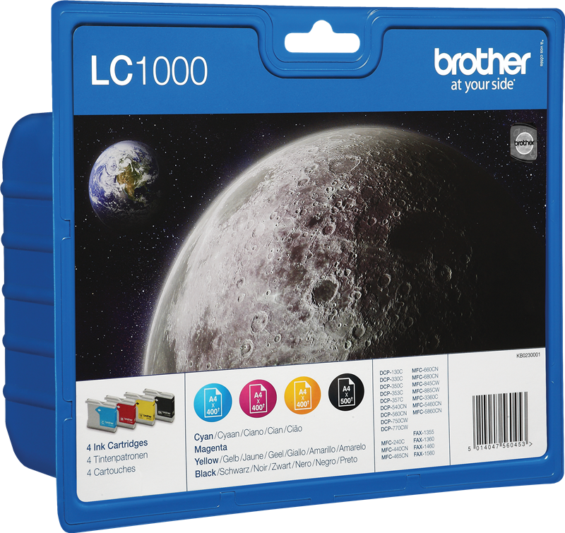 Brother MFC-845CW LC-1000-BK C M Y