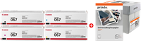 Canon 067 MCVP Schwarz / Cyan / Magenta / Gelb / Weiss Value Pack