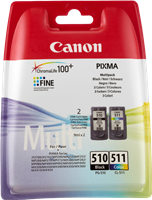 Canon PG-510 + CL-511 Multipack Schwarz / mehrere Farben