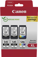 Canon PG-545XL + CL-546XL Multi Multipack Schwarz / mehrere Farben