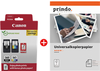 Canon PG-560+CL-561 MCVP Schwarz / mehrere Farben / Weiss / Weiss Value Pack