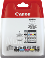 Canon PGI-580 + CLI-581 Multipack Schwarz / Cyan / Magenta / Gelb