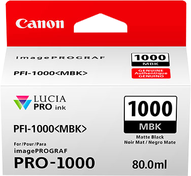 Canon PFI-1000mbk Schwarz (Matt) Druckerpatrone