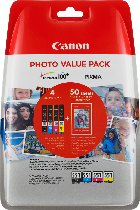 Canon PIXMA MG6450 CLI-551 Photo Value Pack