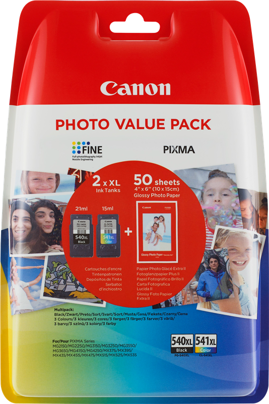 Canon PIXMA MG4200 PG-540XL CL-541XL Photo Value Pack