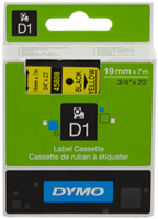 DYMO Standard-D1-Band 45808 Schriftband Schwarz auf Gelb