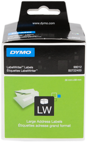 DYMO 99012 Adress-Etiketten 89x36mm Weiss