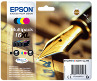 Epson 16 XL Multipack Schwarz / Cyan / Magenta / Gelb
