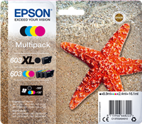 Epson 603XL/603 Multipack Schwarz / Cyan / Magenta / Gelb