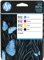 HP 912 Multipack Schwarz / Cyan / Magenta / Gelb