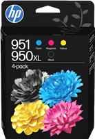 HP 950XL / 951 Multipack Schwarz / Cyan / Magenta / Gelb