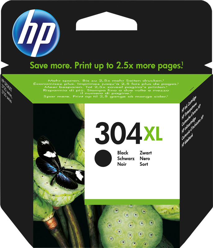 HP 304 XL Schwarz Tintenpatrone