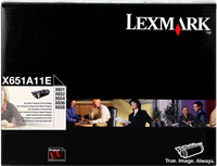 Lexmark X651A11E Schwarz Toner