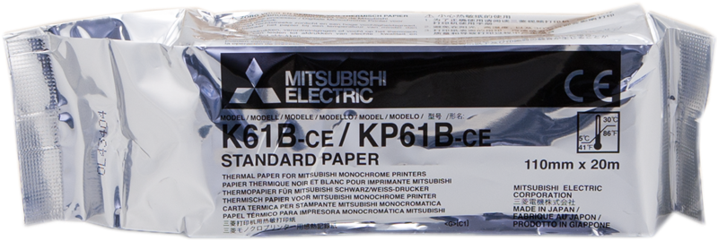 Mitsubishi Thermopapierrolle KP61B-CE Weiss