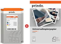 Prindo Classic XL Schwarz / Cyan / Magenta / Gelb / Weiss Value Pack