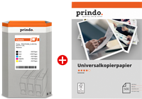 Prindo Classic XXL Schwarz / Schwarz / Cyan / Magenta / Gelb / Weiss Value Pack