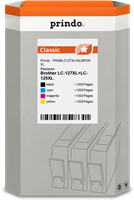 Prindo PRSBLC127XLVALBPDR Multipack Schwarz / Cyan / Magenta / Gelb