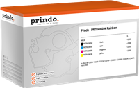 Prindo PRTR406094 Rainbow Schwarz / Cyan / Magenta / Gelb Value Pack