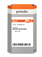 Prindo Schriftband Schwarz auf Weiß