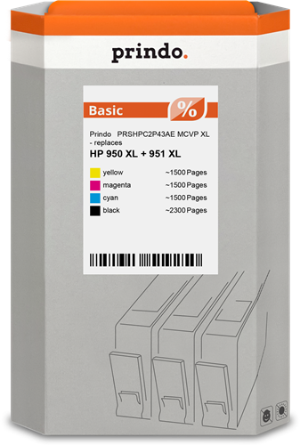 Prindo Basic XL Multipack Schwarz / Cyan / Magenta / Gelb