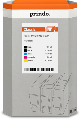 Prindo PRICPFI102 MCVP Schwarz / Cyan / Magenta / Gelb Value Pack