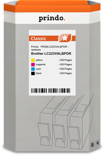 Prindo PRSBLC223VALBPDR Multipack Schwarz / Cyan / Magenta / Gelb