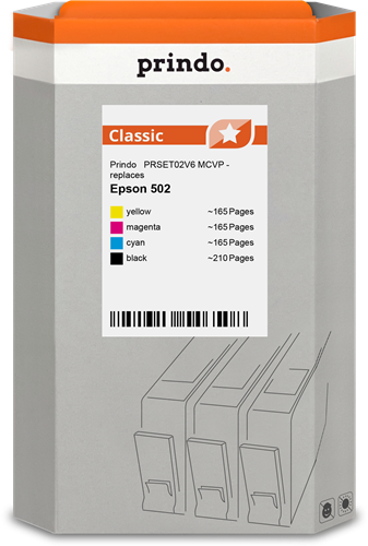Prindo PRSET02V6 MCVP Multipack Schwarz / Cyan / Magenta / Gelb