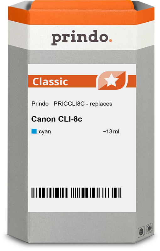 Prindo CLI-8 Cyan Tintenpatrone