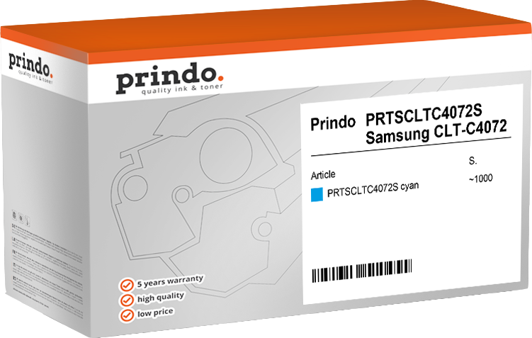 Prindo PRTSCLTC4072S Cyan Toner