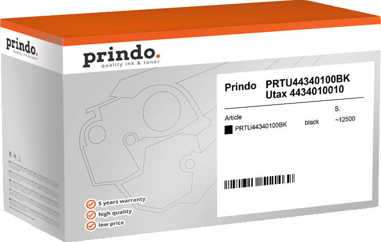Prindo PRTU44340100BK Schwarz Toner