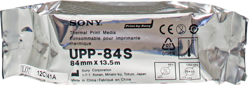 Sony Thermopapierrolle UPP-84S Weiss