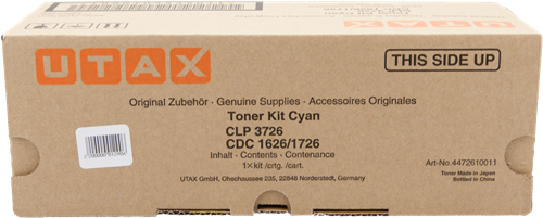 Utax CLP-3726 Cyan Toner
