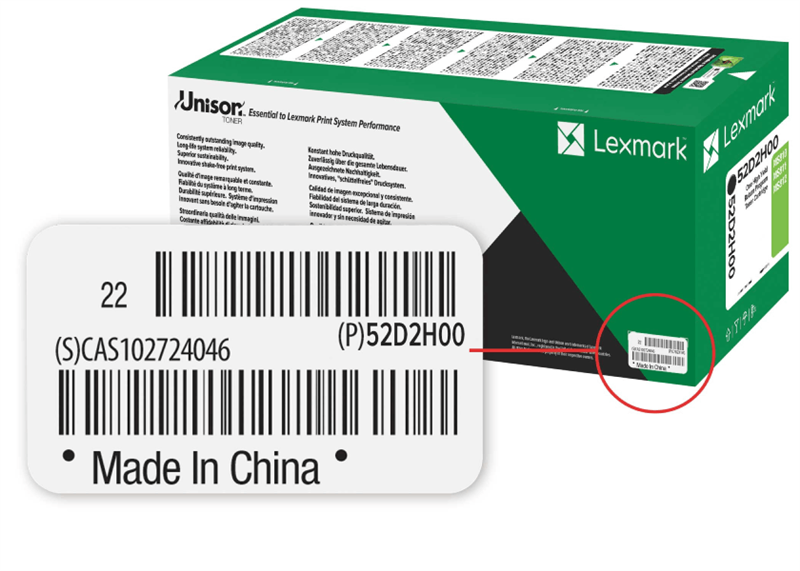 Lexmark-Seriennummer